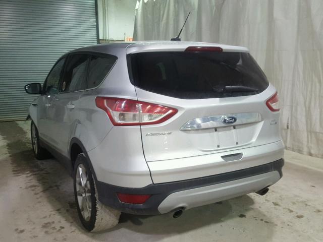 1FMCU9HX3DUD84566 - 2013 FORD ESCAPE SEL SILVER photo 3