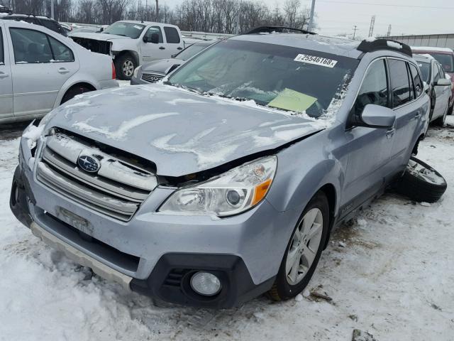 4S4BRCKCXD3219586 - 2013 SUBARU OUTBACK 2. SILVER photo 2