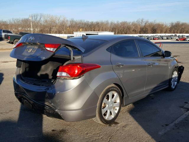 5NPDH4AE6DH453883 - 2013 HYUNDAI ELANTRA GL GRAY photo 4