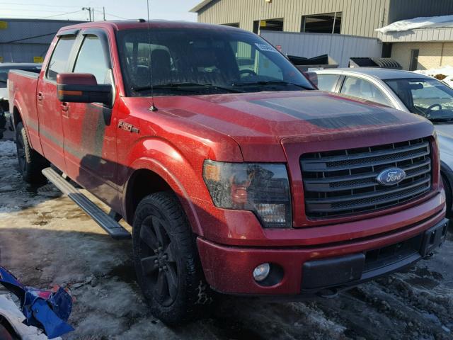 1FTFW1ET5EFB51910 - 2014 FORD F150 SUPER RED photo 1