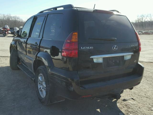 JTJBT20X470131075 - 2007 LEXUS GX 470 BLACK photo 3