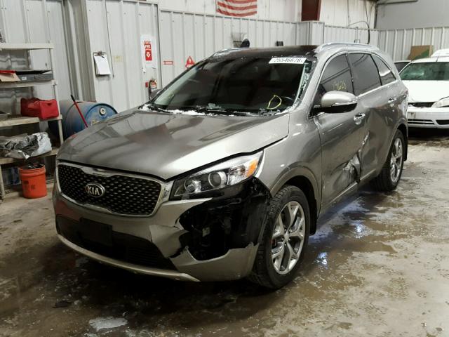 5XYPKDA59HG202769 - 2017 KIA SORENTO SX GRAY photo 2