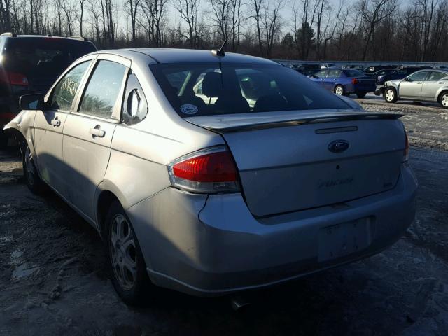 1FAHP36N49W165858 - 2009 FORD FOCUS SES SILVER photo 3