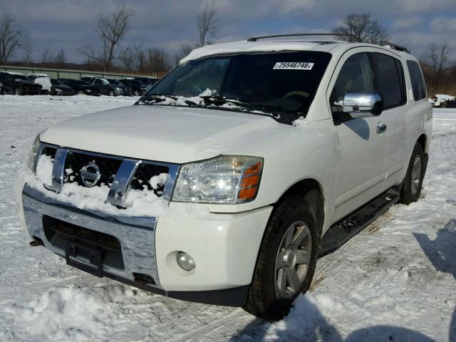 5N1AA08B14N721259 - 2004 NISSAN ARMADA SE WHITE photo 2