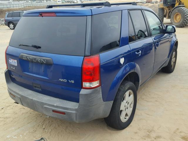 5GZCZ63405S838625 - 2005 SATURN VUE BLUE photo 4