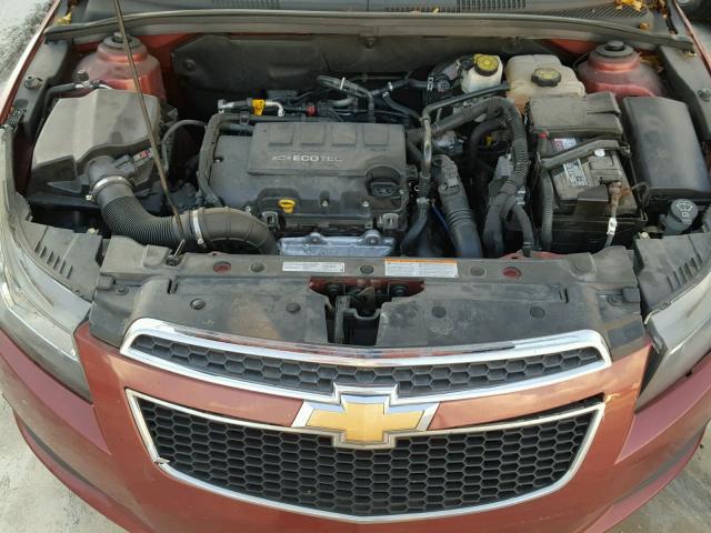 1G1PC5SB6D7204972 - 2013 CHEVROLET CRUZE LT ORANGE photo 7