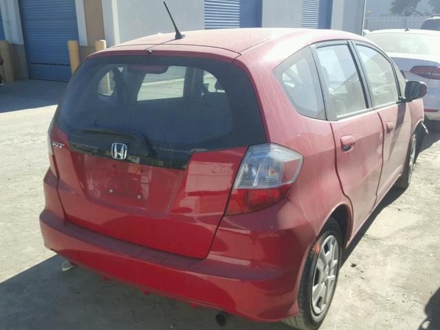 JHMGE8H33CS006816 - 2012 HONDA FIT RED photo 4