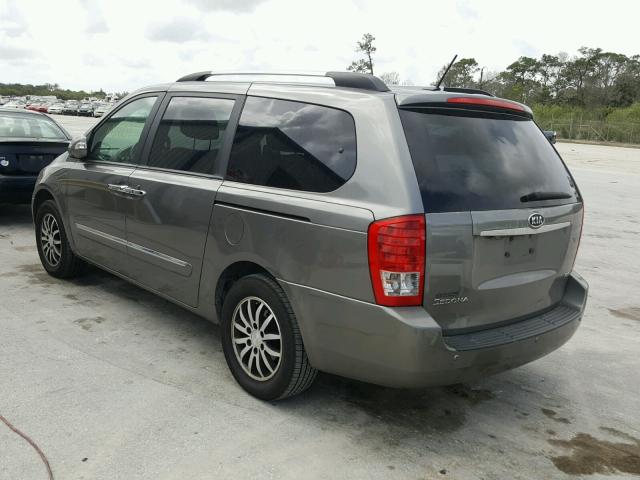 KNDMH4C7XC6438360 - 2012 KIA SEDONA EX GRAY photo 3