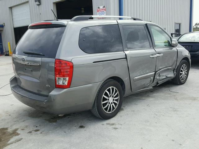 KNDMH4C7XC6438360 - 2012 KIA SEDONA EX GRAY photo 4