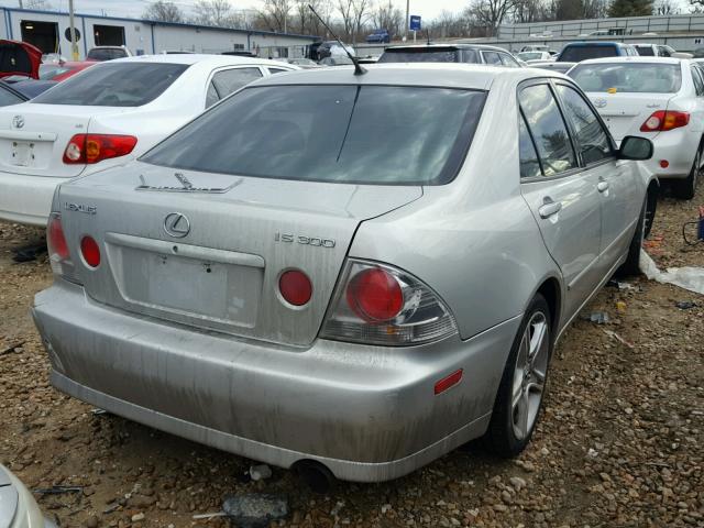 JTHBD182810029058 - 2001 LEXUS IS 300 SILVER photo 4