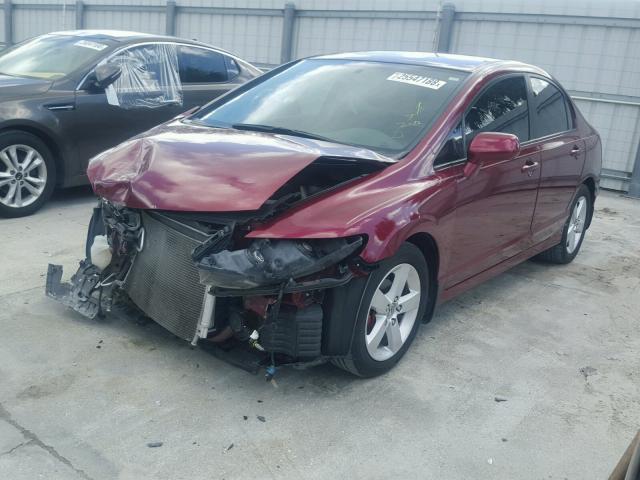 19XFA1F61BE024746 - 2011 HONDA CIVIC LX-S RED photo 2