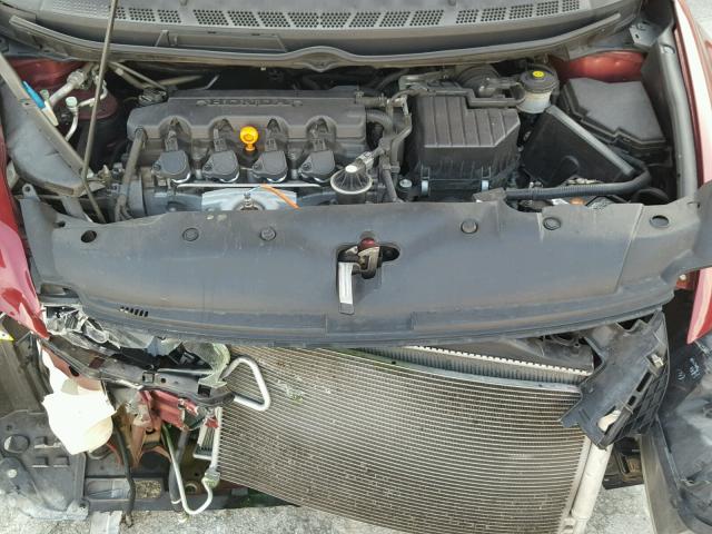 19XFA1F61BE024746 - 2011 HONDA CIVIC LX-S RED photo 7