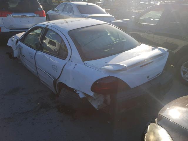 1G2NV52E72M568226 - 2002 PONTIAC GRAND AM G WHITE photo 3