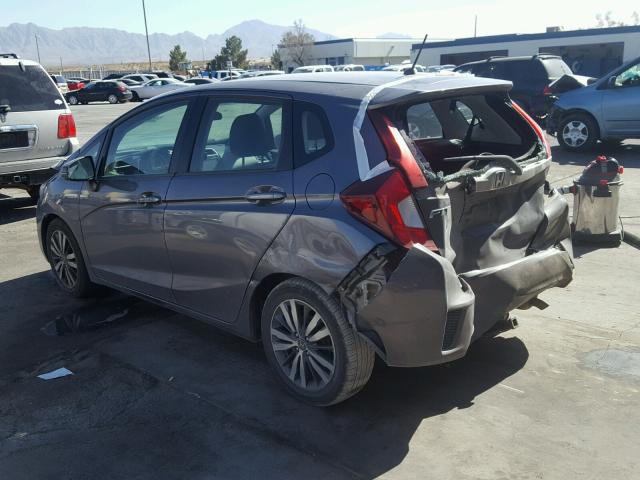 3HGGK5H81FM703467 - 2015 HONDA FIT EX GRAY photo 3