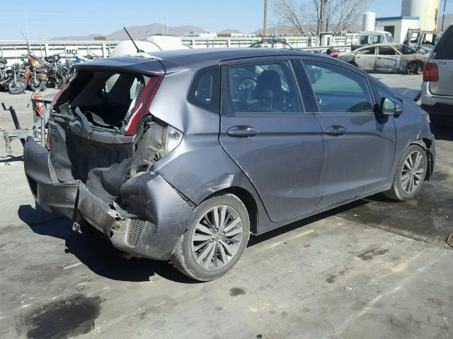 3HGGK5H81FM703467 - 2015 HONDA FIT EX GRAY photo 4