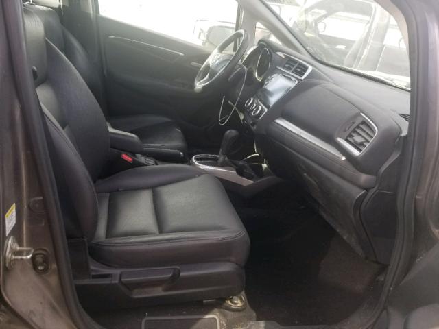 3HGGK5H81FM703467 - 2015 HONDA FIT EX GRAY photo 5