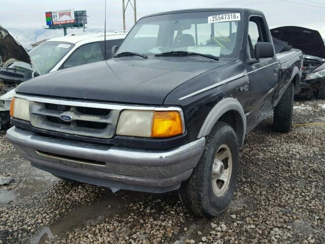 1FTCR11U7TPA03631 - 1996 FORD RANGER BLACK photo 2