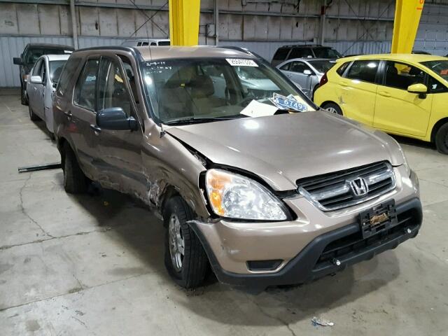 JHLRD784X2C093884 - 2002 HONDA CR-V LX BROWN photo 1