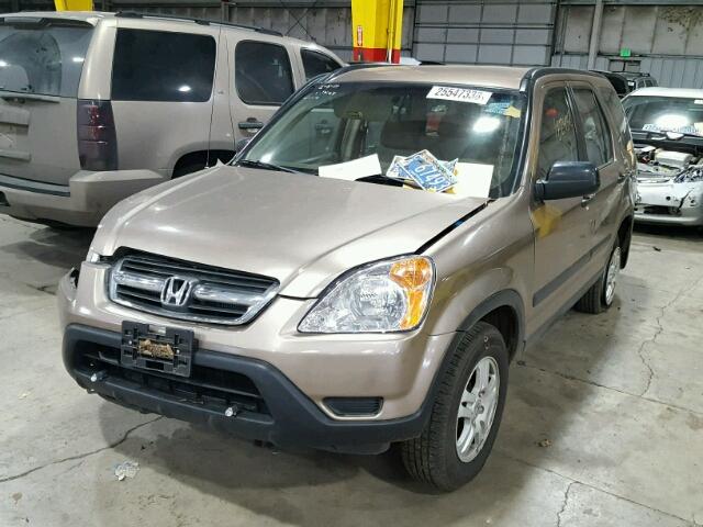 JHLRD784X2C093884 - 2002 HONDA CR-V LX BROWN photo 2