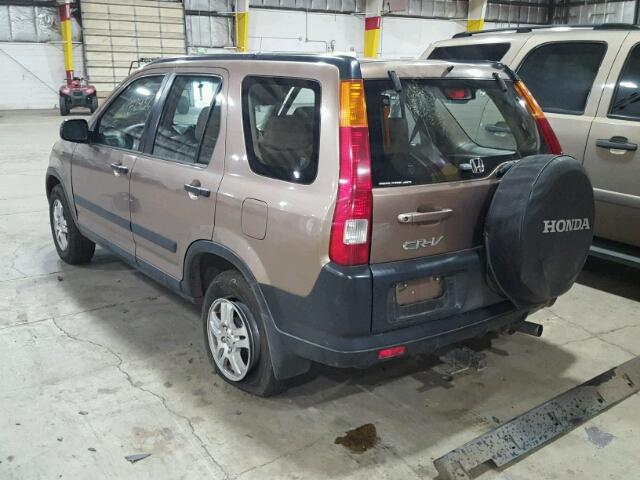 JHLRD784X2C093884 - 2002 HONDA CR-V LX BROWN photo 3