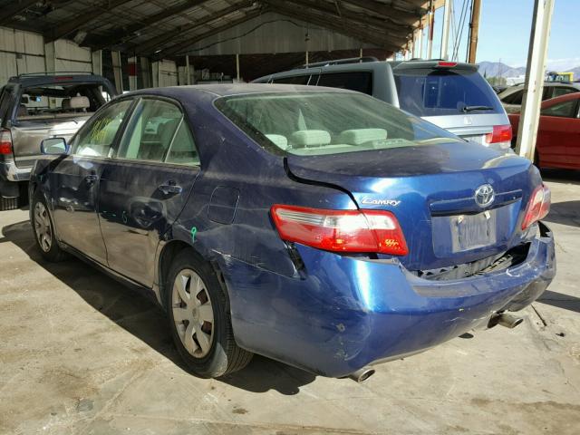 4T1BK46K77U025818 - 2007 TOYOTA CAMRY NEW BLUE photo 3