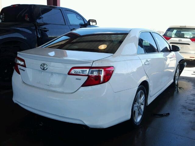 4T1BF1FK2DU713742 - 2013 TOYOTA CAMRY L/SE WHITE photo 4