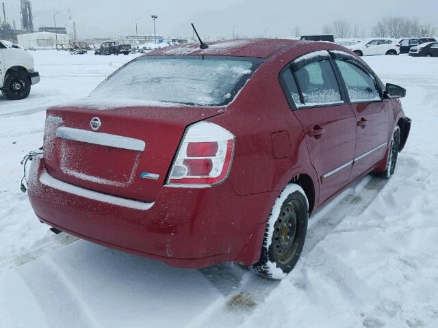 3N1AB6AP5AL625580 - 2010 NISSAN SENTRA 2.0 RED photo 4