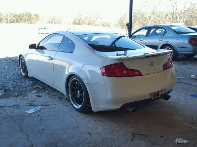 JNKCV54E66M721229 - 2006 INFINITI G35 WHITE photo 3