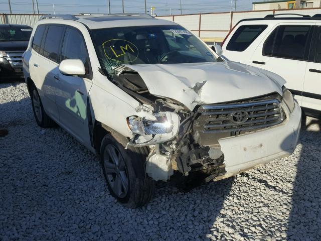 JTEDS42A582039770 - 2008 TOYOTA HIGHLANDER WHITE photo 1