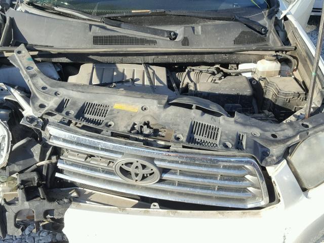 JTEDS42A582039770 - 2008 TOYOTA HIGHLANDER WHITE photo 7