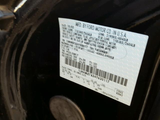 1LNHM87A34Y630117 - 2004 LINCOLN LS 黑色 照片 10