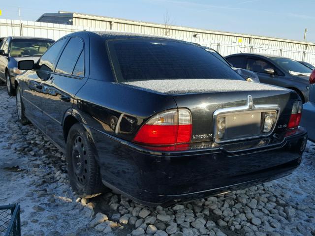 1LNHM87A34Y630117 - 2004 LINCOLN LS BLACK photo 3