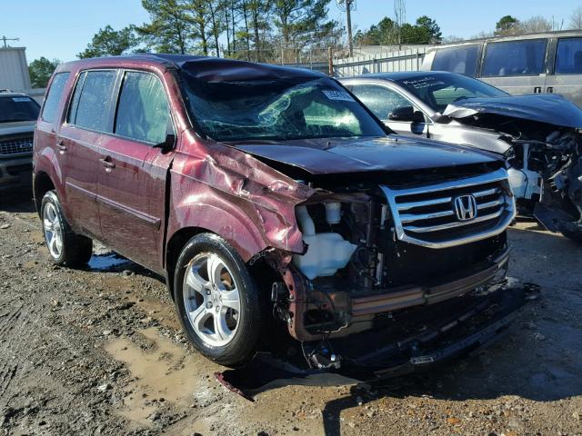 5FNYF3H42EB023184 - 2014 HONDA PILOT EX MAROON photo 1