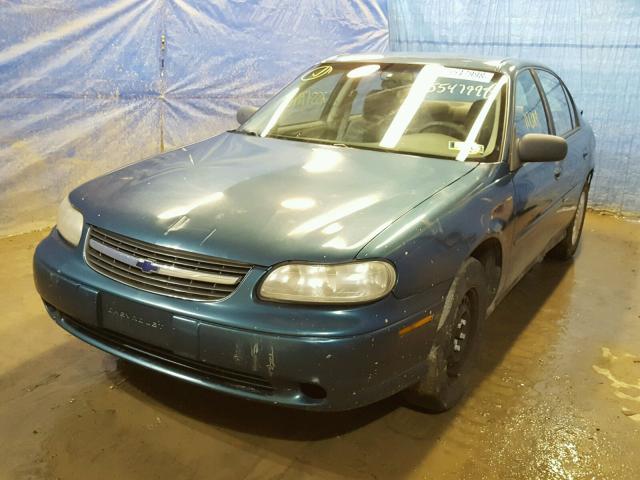 1G1ND52J52M700534 - 2002 CHEVROLET MALIBU GREEN photo 2