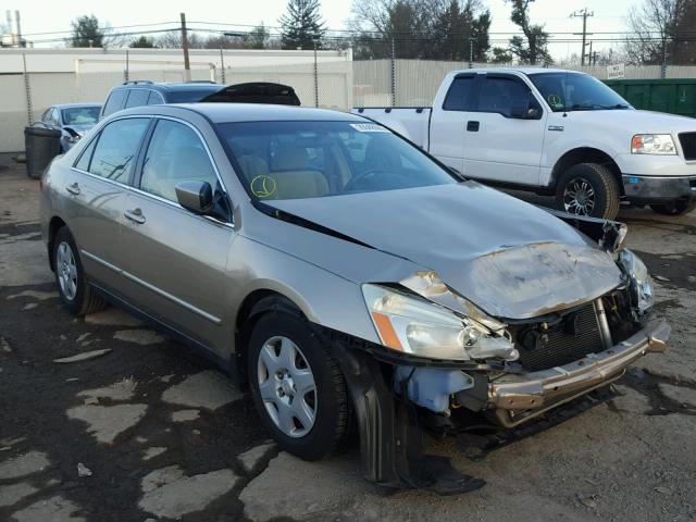 1HGCM56445A087591 - 2005 HONDA ACCORD LX BEIGE photo 1