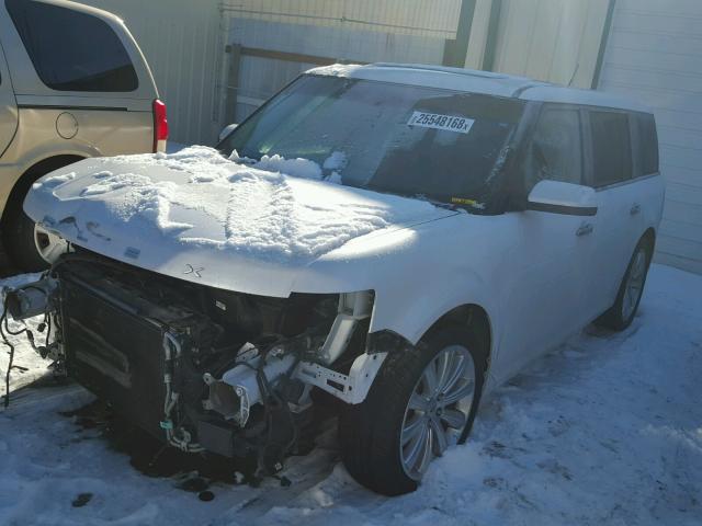 2FMHK6DT9EBD09066 - 2014 FORD FLEX LIMIT WHITE photo 2