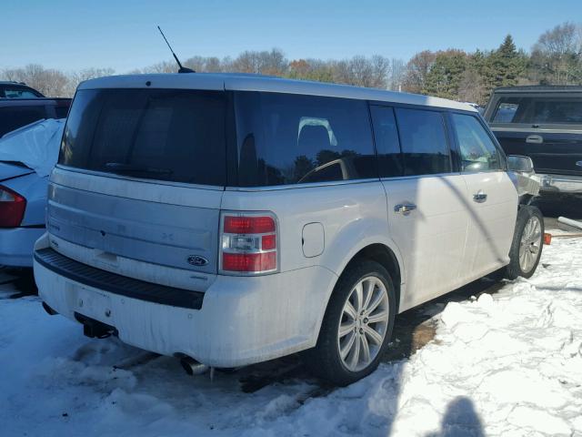 2FMHK6DT9EBD09066 - 2014 FORD FLEX LIMIT WHITE photo 4