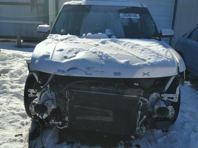 2FMHK6DT9EBD09066 - 2014 FORD FLEX LIMIT WHITE photo 9