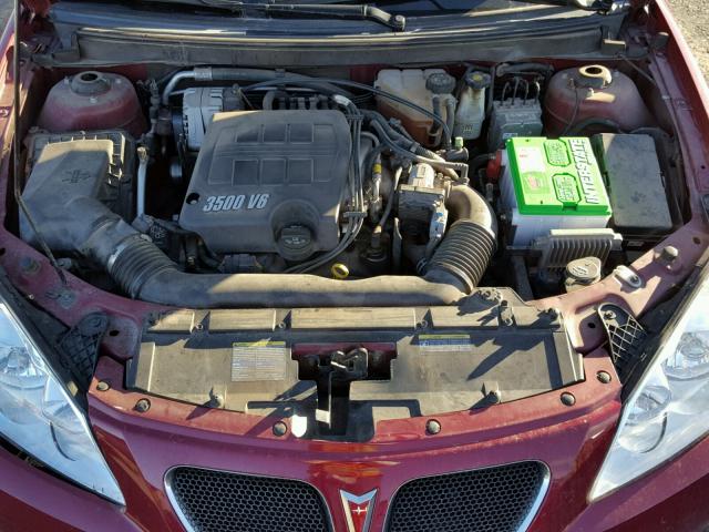 1G2ZH528654123161 - 2005 PONTIAC G6 GT MAROON photo 7