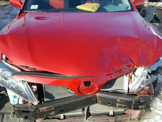 4T1BF3EK2BU712701 - 2011 TOYOTA CAMRY BASE RED photo 7