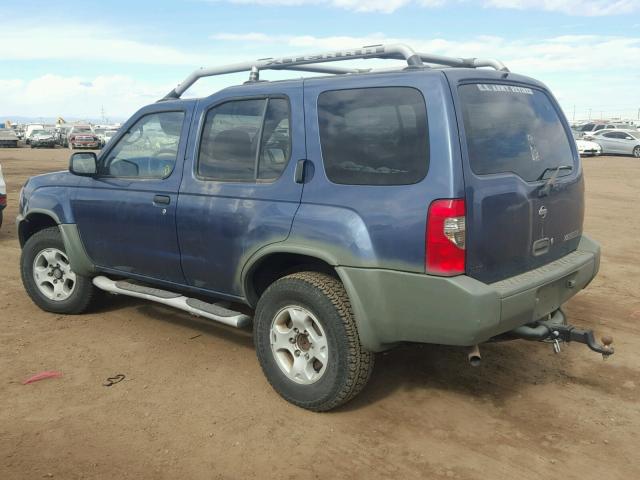 5N1ED28TXYC512388 - 2000 NISSAN XTERRA BLUE photo 3