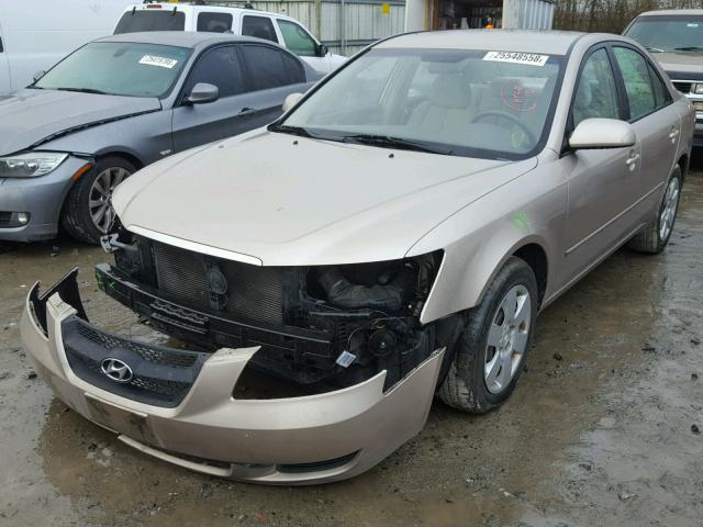 5NPET46C56H054637 - 2006 HYUNDAI SONATA GL GOLD photo 2