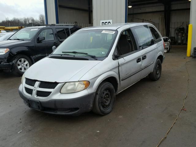 1B4GP25321B123052 - 2001 DODGE CARAVAN SE SILVER photo 2