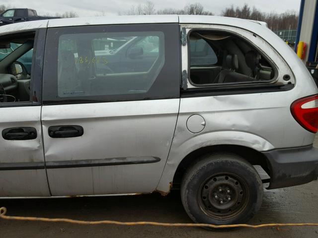 1B4GP25321B123052 - 2001 DODGE CARAVAN SE SILVER photo 9