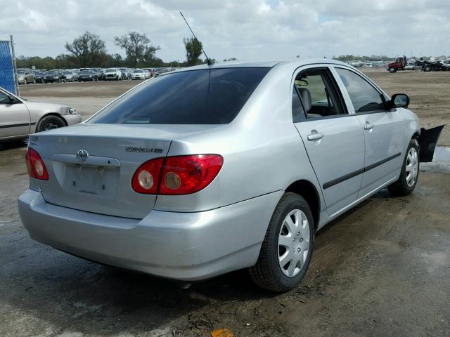 1NXBR32E97Z822223 - 2007 TOYOTA COROLLA CE SILVER photo 4