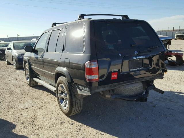 JN8DR09X04W808430 - 2004 NISSAN PATHFINDER BLACK photo 3