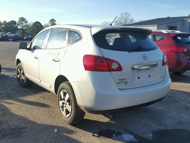 JN8AS5MV7DW630168 - 2013 NISSAN ROGUE S WHITE photo 3