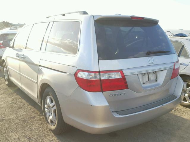 5FNRL38737B142114 - 2007 HONDA ODYSSEY EX SILVER photo 3