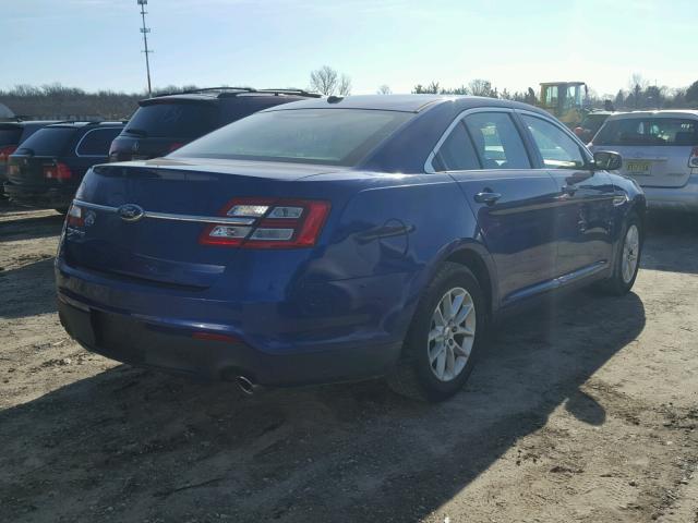 1FAHP2D85DG111270 - 2013 FORD TAURUS SE BLUE photo 4