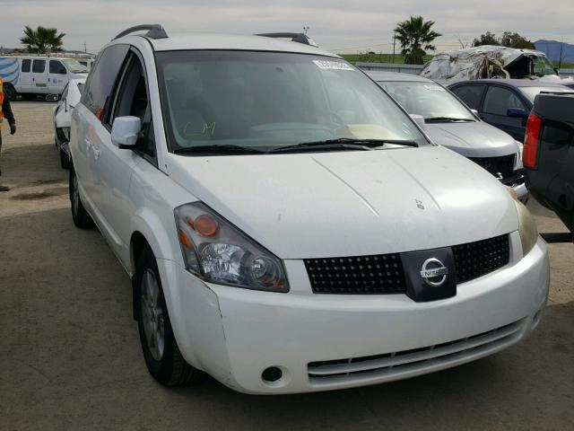 5N1BV28U94N360403 - 2004 NISSAN QUEST S WHITE photo 1